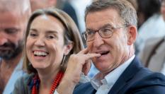 Feijóo, en uno de esos gestos típicos de cuando estás en primera fila