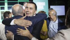 Otegi celebra los resultados de Bildu en la noche electoral
