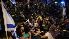 Protestas en Israel contra la reforma judicial de Netanyahu.