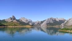 Panorámica del embalse de Riaño