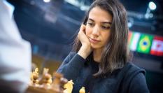 La joven ajedrecista iraní Sara Khadem, invitada especial del XVI Torneo Internacional de Ajedrez de Alcubierre.