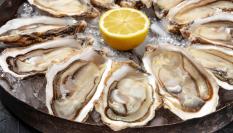 Un plato de ostras.