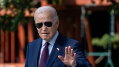 Joe Biden, presidente de los Estados Unidos llega a la Casa Blanca.