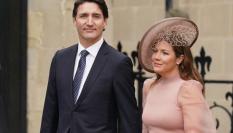 Justin Trudeau y Sophie Trudeau en la ceremonia de coronación de Carlos III el pasado mes de mayo.