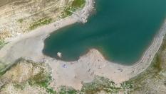 Vista aérea del embalse Darnius-Boadella (Girona, Cataluña).