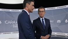 Pedro Sánchez y Alberto Núñez Feijóo.