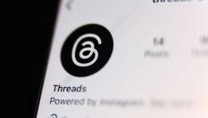Logotipo de Threads, la red social del imperio Meta de Mark Zuckerberg.