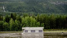 El temporal Hans golpea el sur de Noruega.