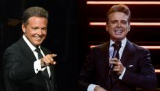 Luis Miguel en un concierto ofrecido en Las Vegas en 2019 y el artista en el concierto que dio en Buenos Aires el pasado 3 de agosto.