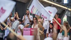 Tesh Sidi durante el acto de campaña de Sumar para las elecciones generales en Madrid el 13 de julio de 2023