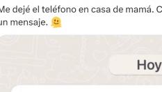 Comparte el mensaje que ha recibido tras dejarse el teléfono en casa de su madre.