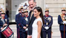 Los reyes Felipe VI y Letizia, en una imagen de archivo durante la recepción al mandatario colombiano, Gustavo Petro.