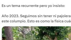 El tuit del columpio publicado por @ostinus77