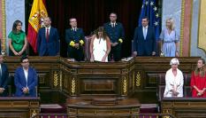 El llamativo momento de la nueva presidenta del Congreso, Francina Armengol.