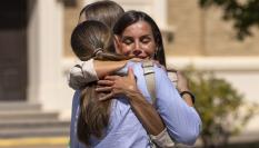 La reina Letizia y la princesa Leonor.