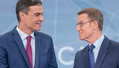 Pedro Sánchez y Alberto Núñez Feijóo.