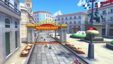 Captura del video promocional del circuito inspirado en Madrid de 'Mario Kart Tour'.
