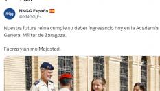 El tuit de las Nuevas Generaciones del PP