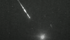 Imagen tomada por el satélite Smart de la bola de fuego que sobrevoló Marruecos.