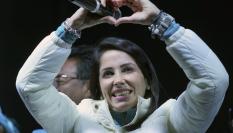 Luisa González, candidata del Movimiento Revolución Ciudadana.