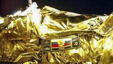 Restos de la sonda lunar rusa (Luna 25) estrellada.