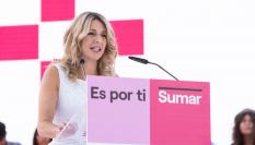 Imagen de archivo de la vicepresidenta segunda, Yolanda Díaz, en un acto de Sumar.