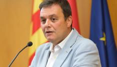 Víctor Francos, presidente del Consejo Superior de Deportes (CSD), en la rueda de prensa.