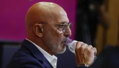El seleccionador español, Luis de la Fuente, en rueda de prensa.