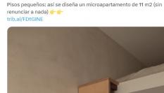 El tuit sobre el microapartamento