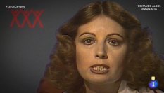 María Teresa Campos, en 1977 pidiendo el voto para Reforma Social Española.