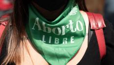 Un pañuelo verde a favor del aborto libre