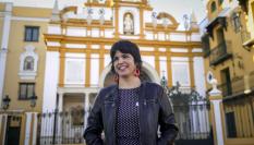 Teresa Rodríguez cuando era diputada de Adelante Andalucía en el Parlamento andaluz en octubre de 2019.