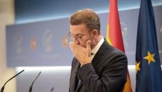 El candidato a la presidencia del Gobierno por el Partido Popular, Alberto Núñez Feijóo, el 23 de agosto de 2023.