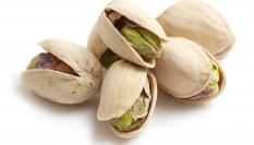 Un puñado de pistachos.