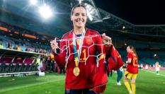 Claudia Zornoza posa tras ganar el Mundial