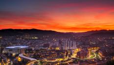 Imagen aérea de Bilbao.