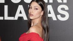 La actriz Úrsula Corberó en la presentación de 'El cuerpo en llamas' el 6 de septiembre en Madrid.