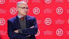 Andrey Camps, hasta ahora secretario general de la RFEF, en una rueda de prensa