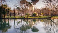 Lago termal de Alhama de Aragón, famoso por su balneario