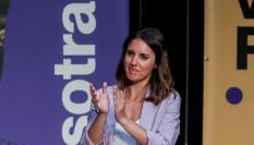 La ministra de Igualdad, Irene Montero, durante un acto de Podemos en el Círculo de Bellas Artes de Madrid el 17 de septiembre de 2023.