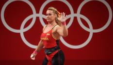 Lydia Valentín, doble campeona mundial de halterofilia, en una imagen de archivo.