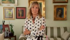 La periodista y escritora Pilar Eyre el día de la presentación de su novela 'De amor y de guerra'.