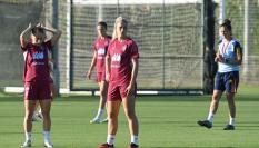 Sesión de entrenamiento de la selección española en Suecia