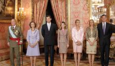 Foto de archivo de la Familia Real en octubre de 2011.