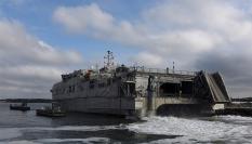El buque estadounidense USNS Trenton