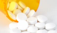 Píldoras en un bote.