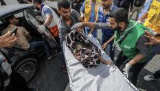 Niño palestino muerto por ataques israelíes en respuesta a los de Hamás.