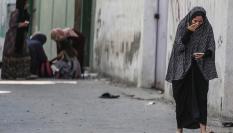 Una mujer palestina llorando tras un ataque de Israel en Gaza.