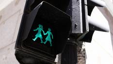 Semáforo para peatones en Madrid.