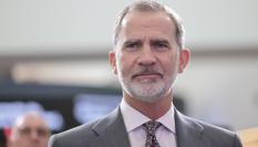 El rey Felipe Vi en la inauguración de International Business University (Universidad Internacional de Empresa UNIE) el 4 de octubre de 2023 en Madrid.